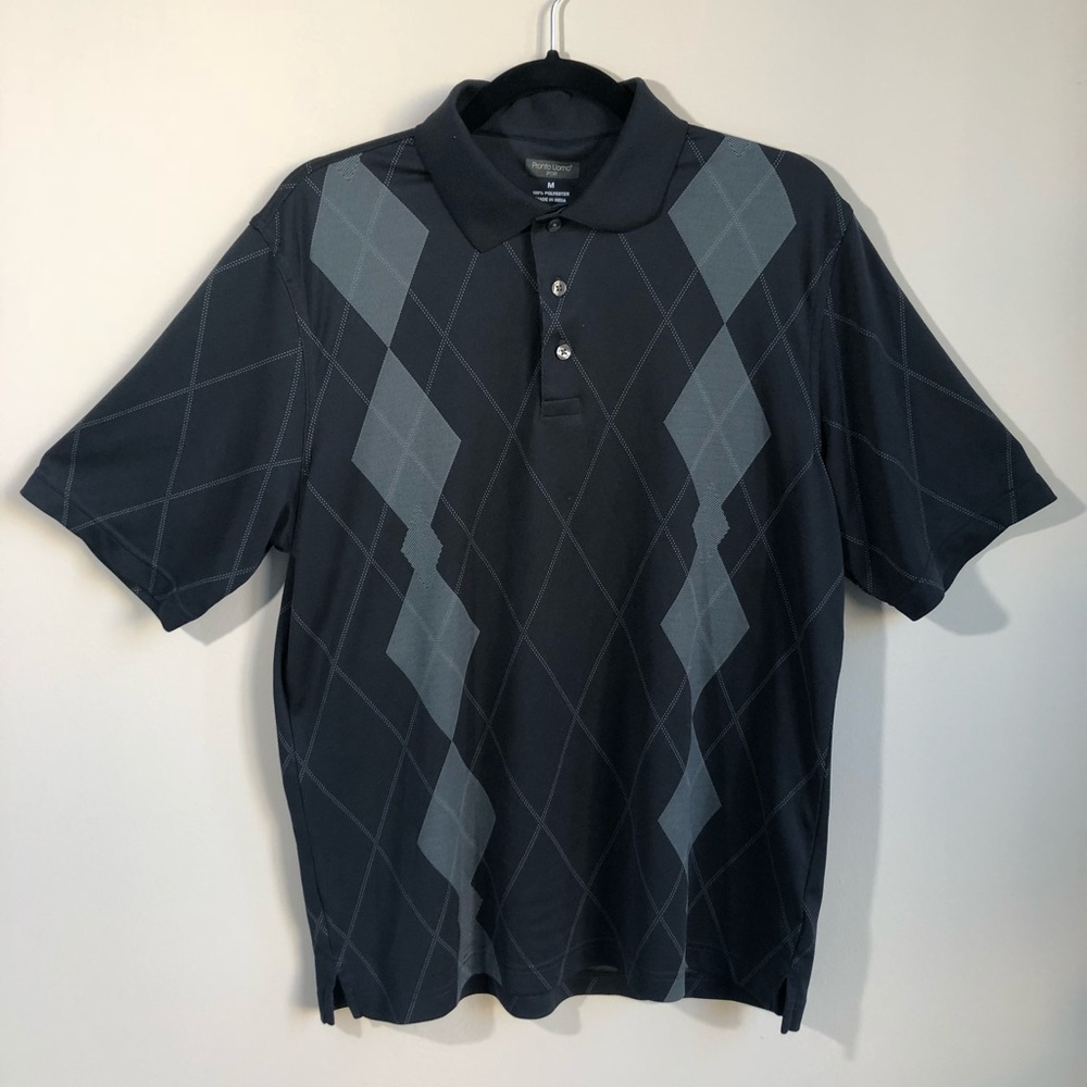 Pronto Uomo Argyle Golf Polo Shirt